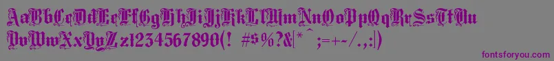 Middst Font – Purple Fonts on Gray Background