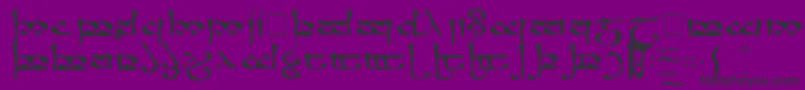 RsmoromaMedium Font – Black Fonts on Purple Background