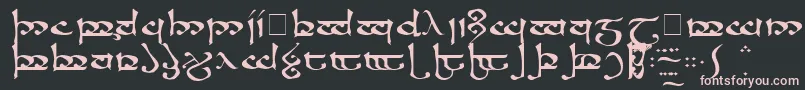 RsmoromaMedium Font – Pink Fonts on Black Background