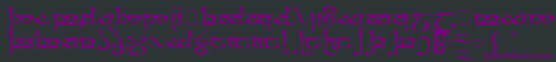 RsmoromaMedium Font – Purple Fonts on Black Background