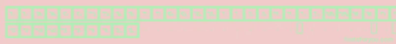 Bigftcp Font – Green Fonts on Pink Background