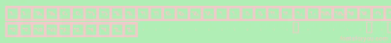 Bigftcp Font – Pink Fonts on Green Background