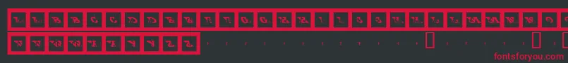 Bigftcp Font – Red Fonts on Black Background