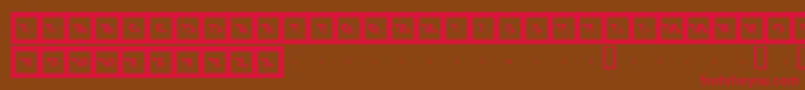 Bigftcp Font – Red Fonts on Brown Background