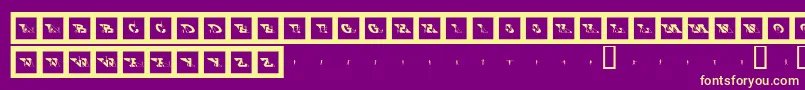 Bigftcp Font – Yellow Fonts on Purple Background