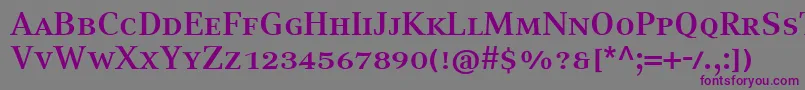 CompatilTextLtComBoldSmallCaps Font – Purple Fonts on Gray Background
