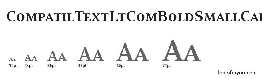Размеры шрифта CompatilTextLtComBoldSmallCaps