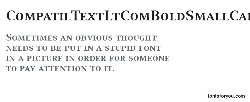 CompatilTextLtComBoldSmallCaps Font