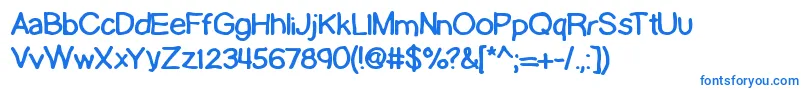 LamebrainBrk Font – Blue Fonts on White Background