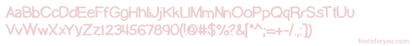 LamebrainBrk Font – Pink Fonts on White Background