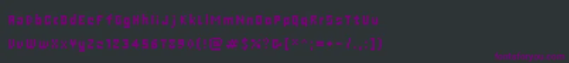 Шрифт CWebSmall – фиолетовые шрифты на чёрном фоне