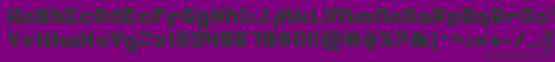 フォントWeaponeera – 紫の背景に黒い文字