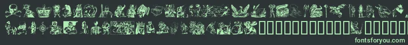 More about FantasyClipart Font FantasyClipart Font – Green Fonts on Black Background