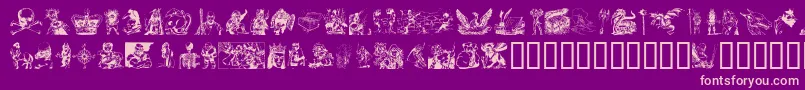 Más sobre la fuente FantasyClipart fuente FantasyClipart – Fuentes Rosadas Sobre Fondo Morado