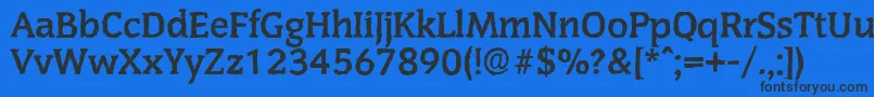 CongressantiqueBold Font – Black Fonts on Blue Background