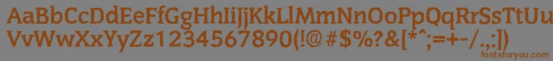 CongressantiqueBold Font – Brown Fonts on Gray Background