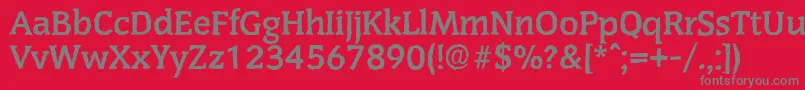 CongressantiqueBold Font – Gray Fonts on Red Background