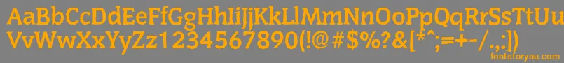 CongressantiqueBold Font – Orange Fonts on Gray Background