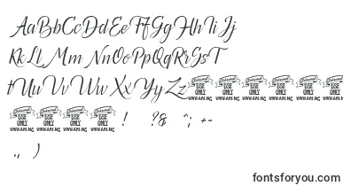 Canelabarkpersonal font – flat Fonts