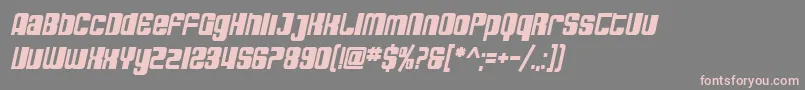 SfDecotechnoBoldOblique Font – Pink Fonts on Gray Background