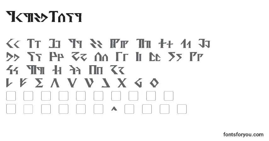 Шрифт DavekBold – алфавит, цифры, специальные символы