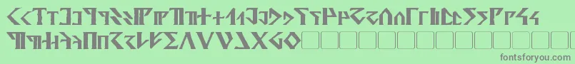 DavekBold Font – Gray Fonts on Green Background