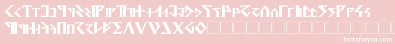 Шрифт DavekBold – белые шрифты на розовом фоне