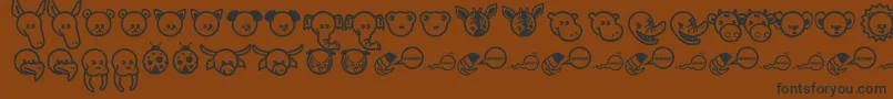 Garanimals Font – Black Fonts on Brown Background