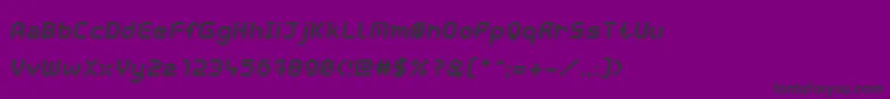 WebpixelBitmapBoldItalic Font – Black Fonts on Purple Background