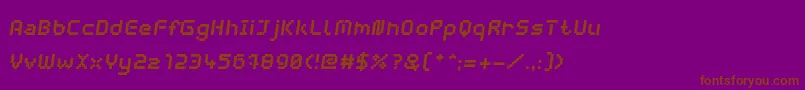 fuente WebpixelBitmapBoldItalic – Fuentes Marrones Sobre Fondo Morado