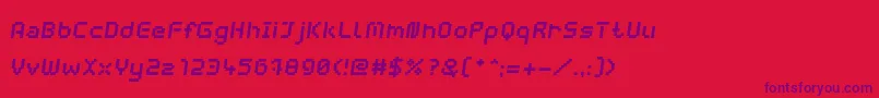 fuente WebpixelBitmapBoldItalic – Fuentes Moradas Sobre Fondo Rojo