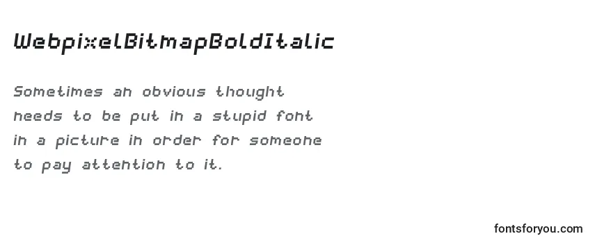 WebpixelBitmapBoldItalic-fontti