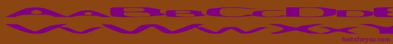 Psychye Font – Purple Fonts on Brown Background