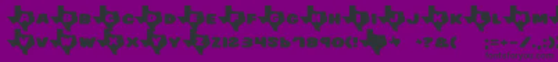 Texas2 Font – Black Fonts on Purple Background