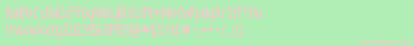 Kgempireofdirt Font – Pink Fonts on Green Background