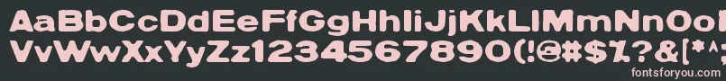 Sadannes Font – Pink Fonts on Black Background