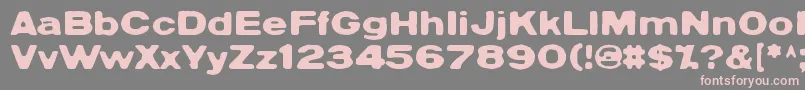 Sadannes Font – Pink Fonts on Gray Background