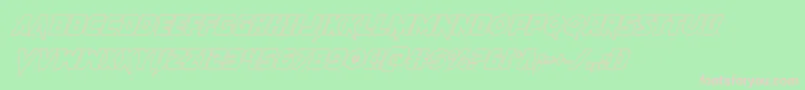 Pistoleeroutital2 Font – Pink Fonts on Green Background