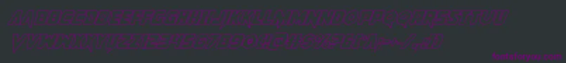 Pistoleeroutital2 Font – Purple Fonts on Black Background