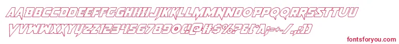 Pistoleeroutital2 Font – Red Fonts on White Background