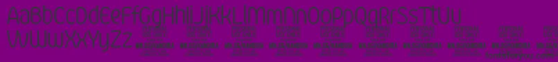 フォントKandiraLigPersonalUse – 紫の背景に黒い文字