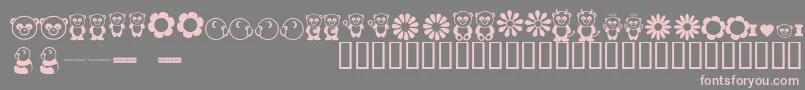 Pandb Font – Pink Fonts on Gray Background