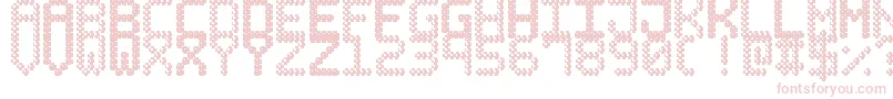 BubblePixel7Dark Font – Pink Fonts on White Background