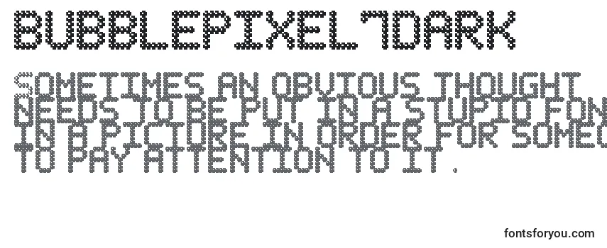 BubblePixel7Dark Font
