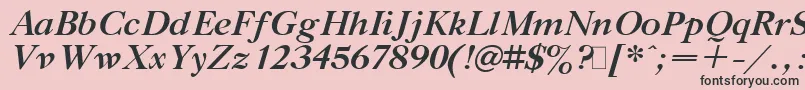 Gaztibit Font – Black Fonts on Pink Background