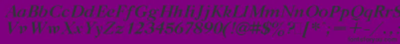 Gaztibit Font – Black Fonts on Purple Background