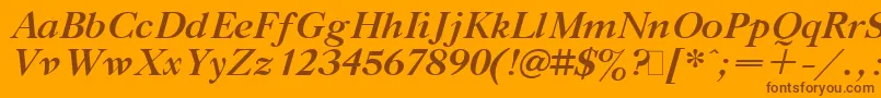Lisätietoja Gaztibit-fontista Gaztibit-fontti – ruskeat fontit oranssilla taustalla