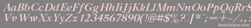 Gaztibit Font – Pink Fonts on Gray Background
