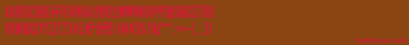 Disturbo Font – Red Fonts on Brown Background