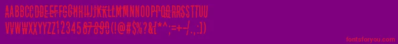 Disturbo Font – Red Fonts on Purple Background